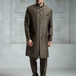 Rivaar By Rocky Star Embroidered Sherwani Set-picture-37