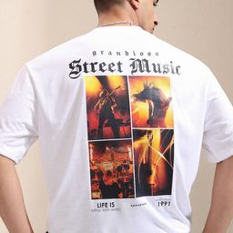 HIGHLANDER Men Printed Raw Edge T-shirt-picture-5