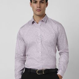 V Dot Men Slim Fit Spread Collar Floral Printed Cotton Casual Shirt-image-37