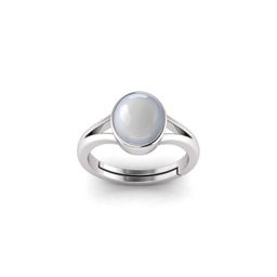 todani jems 14.25 Ratti 13.60 Carat Silver Plated Adjustable Moonstone Gemstone Natural Birthstone-picture-41