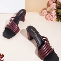 DressBerry Strappy Block Heels-20