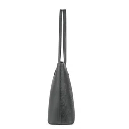 Lavie Pavo Nov Grey Textured Structured Shoulder Bag image 4