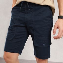 Nautica Men Solid Regular Fit Cargo Shorts-image-15