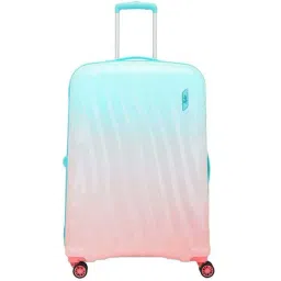 Skybags Openskies Pink Textured Hard Large Trolley Bag - 55 cm-image-45