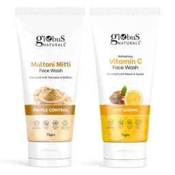 Globus Naturals Multani Mitti & Refreshing Vitamin C Face Wash Combo-13