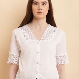 SHAHVEER CREATION Blouson Crop Top-image-16