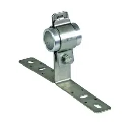 DEHN Mounting Bracket StSt with Cleat for Pipes 50mm Range Stainless Steel, 105340-36