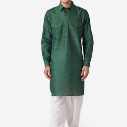 ZOIS Men Thread Work Pathani Kurta-picture-32