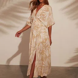 Routes by All About You Women Ethnic Motifs Print Maxi Dress-image-72