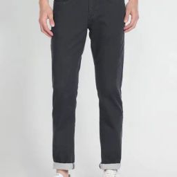 U.S. Polo Assn. Denim Co. Dark Grey Slim Tapered Fit Jeans-image-43