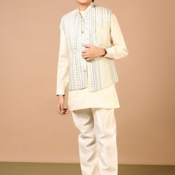 V-Mart Boys Regular Pure Cotton Kurta with Pyjamas-15