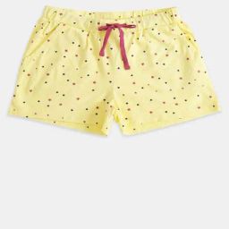 Pantaloons Junior Kids Yellow Cotton Printed Shorts-picture-40