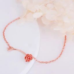 GIVA Love is EveryWhere 92.5 Sterling Silver Eternity's Rose Bracelet for Women & Girls-image-48