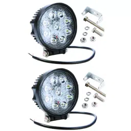 Auto Pearl 9 LED High Brightness Bumper/Roof Rails Fog Light Round Compatible For Tata Indigo Marina (Set of 2)-picture-34