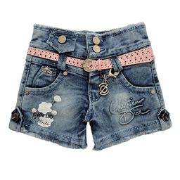 Miss & Chief Girls Washed Slim Fit High-Rise Denim Denim Shorts Technology-image-90