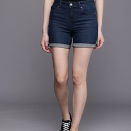 NEXT Women Mid-Rise Denim Shorts-image-58