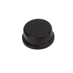 Push Button Cap 12x12x7.3 mm Round Cap For Square Tactile Switch - Black - RS1714Push Button Cap 12x12x7.3 mm Round Cap For Square Tactile Switch - Black - RS1714 image 1