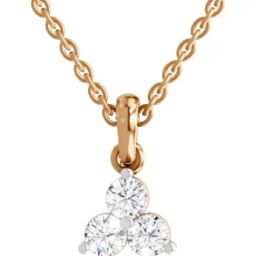Sparkles Lab Grown Diamond 14k (585) Rose Gold Pendant for Women-picture-15