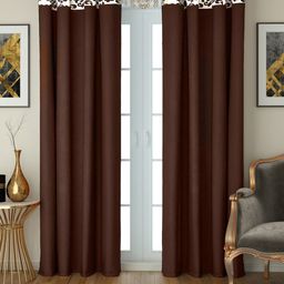 SWAYAM Coffee Brown Set of 2 Door Curtains-picture-17