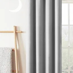 Lunar Days Grey Black Out Window Curtain-image-33
