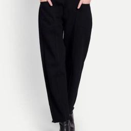 Angelfab Black Cotton Boyfriend Fit High Rise Jeans-image-66