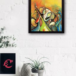 eCraftIndia Multicoloured Lord Ganesha UV Wall Art-image-50