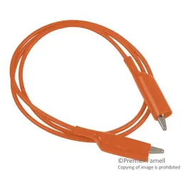 POMONA Test Lead, Alligator Clip, Org, 60Vdc/5A, AL-B-60-3.-45