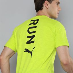 Puma RUN VERTICAL Brand Logo Printed Running T-shirt-image-61