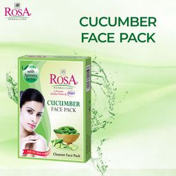 ROSA Pack of 3 Cucumber Face Pack To Remove Dark Circle - 100g image 2