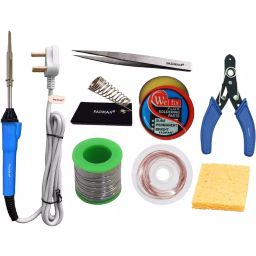 Fadman Basic Bundle Electric 25W Soldering Iron Kit - Set Of 8 25 W Simple (Flat Tip)-19