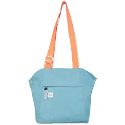 Wiki Shofarr Blue Solid Medium Tote Handbag-picture-6