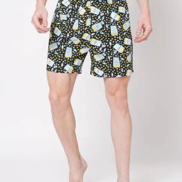 Fitz Black Printed Cotton Boxers-image-27
