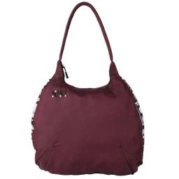 Wiki Purple Solid Medium Tote Handbag-image-0