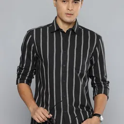 Flying Machine Slim Fit Striped Pure Cotton Casual Shirt-picture-26