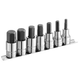 FACOM 12.7 mm (1/2 Inch) Metric Hexagon Screwdriver Bit Socket Set 6-19 mm, ST.40 (Set of 7)-11
