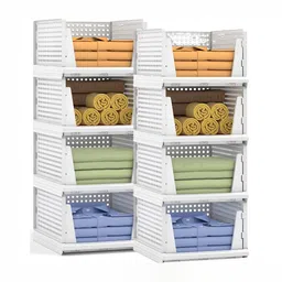 Panchhi Store White Set of 6 Reusable Multi-Utility Organisers-12