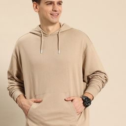 Mast & Harbour Men Solid Hooded Ribbed Anti Odour Regular Pullover Sweatshirt-picture-18