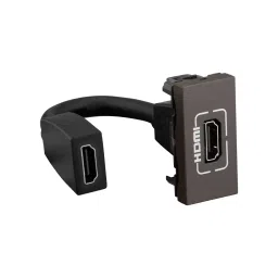 Legrand Preterminated Projector Connector Myrius Charcoal Grey 1 Module, 6794 68 image 3