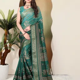 SUPERLAXMI Floral Zari Silk Blend Designer Saree-picture-52