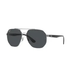 Ray-Ban Grey Irregular Unisex Sunglasses-image-54
