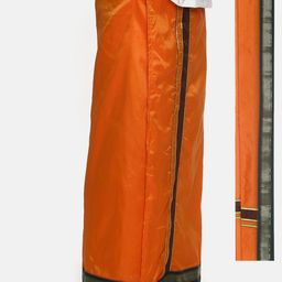 Sethukrishna Men Orange Solid Readymade Dhoti With Angavastram-image-58
