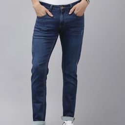 SPYKAR Men Skinny Slim Fit Low-Rise Light Fade Stretchable Jeans-image-5