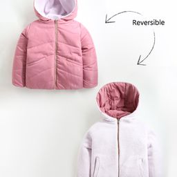 Cherry Crumble By Nitt Hyman Full Sleeves Quilted Reversible Jacket -Pink-image-92