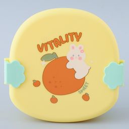 ZOE Fruit Printed Lunch Box with Cutlery - Yellow-image-48