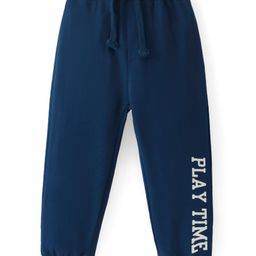 Babyhug Cotton Knit Full Length Lounge Pant - Navy Blue-image-102