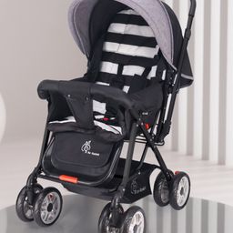 R for Rabbit Lollipop Lite Stroller Cum Pram with Reversible Handle - Black-picture-16