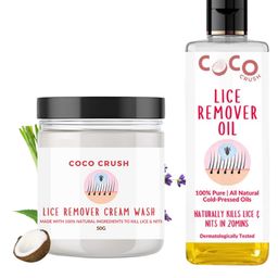 Coco Crush Lice Cream Wash (50g) and Lice Oil (100ml), Naturally Kills Lice, Nits & Eggs-image-19