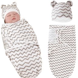 Bembika Baby Swaddle Wraps - Soft Cotton Swaddle Wrap, Organic Cotton Swaddle Wrap, Muslin Swaddle Wrap, Hooded Swaddle Wrap for Newborns - Comfortable, Breathable, and Safe Set Of 2-(Wavy Pattern)-picture-22