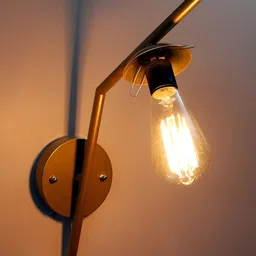 KINIS Gold-Toned Quirky Cylinder Shaped Wall Lamp-image-52