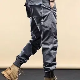 StyleCast x Revolte Men Loose Fit Easy Wash Pleated Cargos Trousers-picture-42